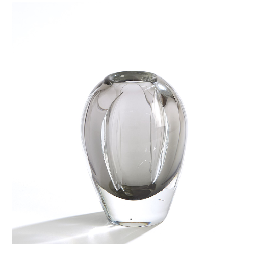 VASE GLASS GREY  (Available in 2 Sizes)