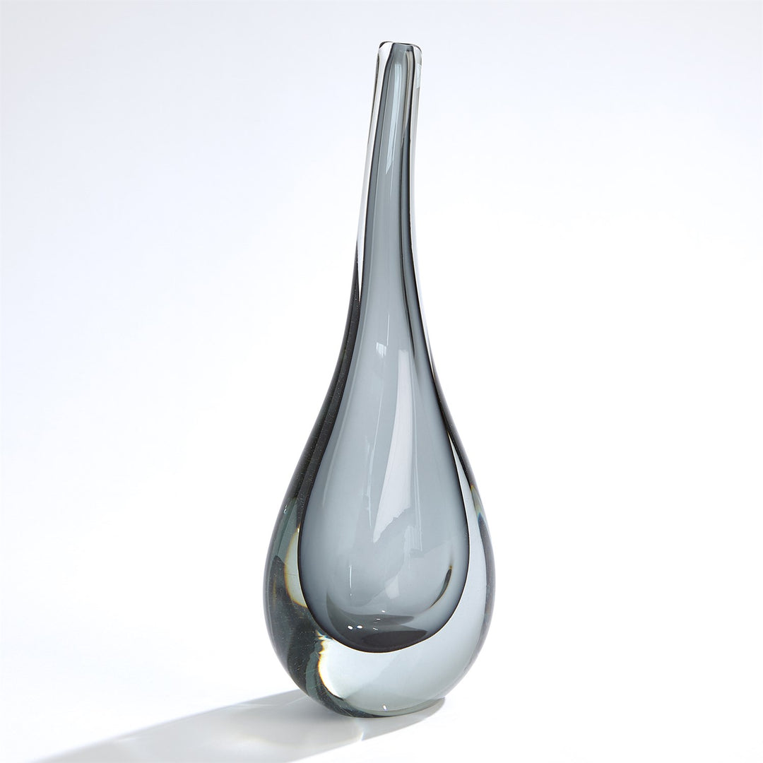 VASE STRETCHED NECK GREY