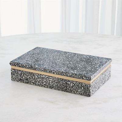 BOX BLACK/WHITE BRASS