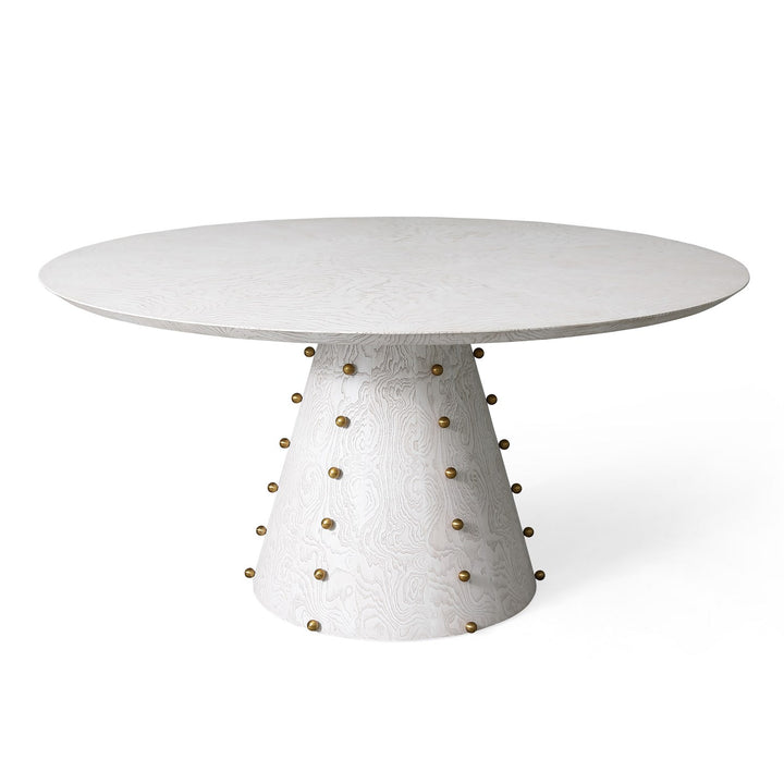 DINING TABLE WHITE BURLAP SPHERE #75998