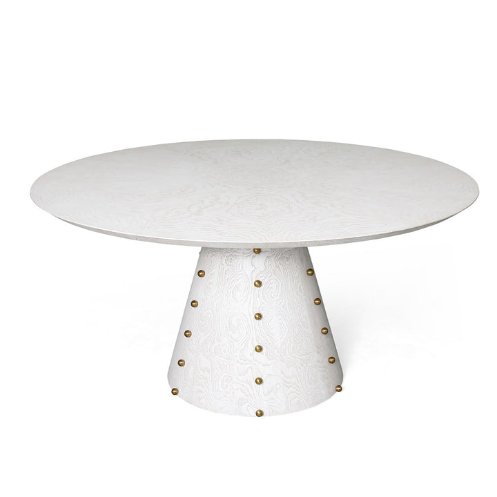 DINING TABLE WHITE BURLAP SPHERE #75998