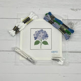 NEEDLEPOINT KIT BLUE HYDRANGEA