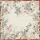 TABLECLOTH VINTAGE FLOWERS CRANBERRY