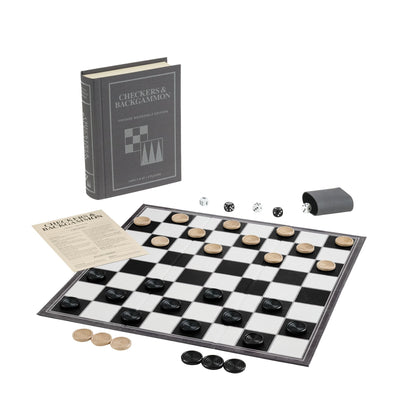 GAME BOOK CHECKERS & BACKGAMMON