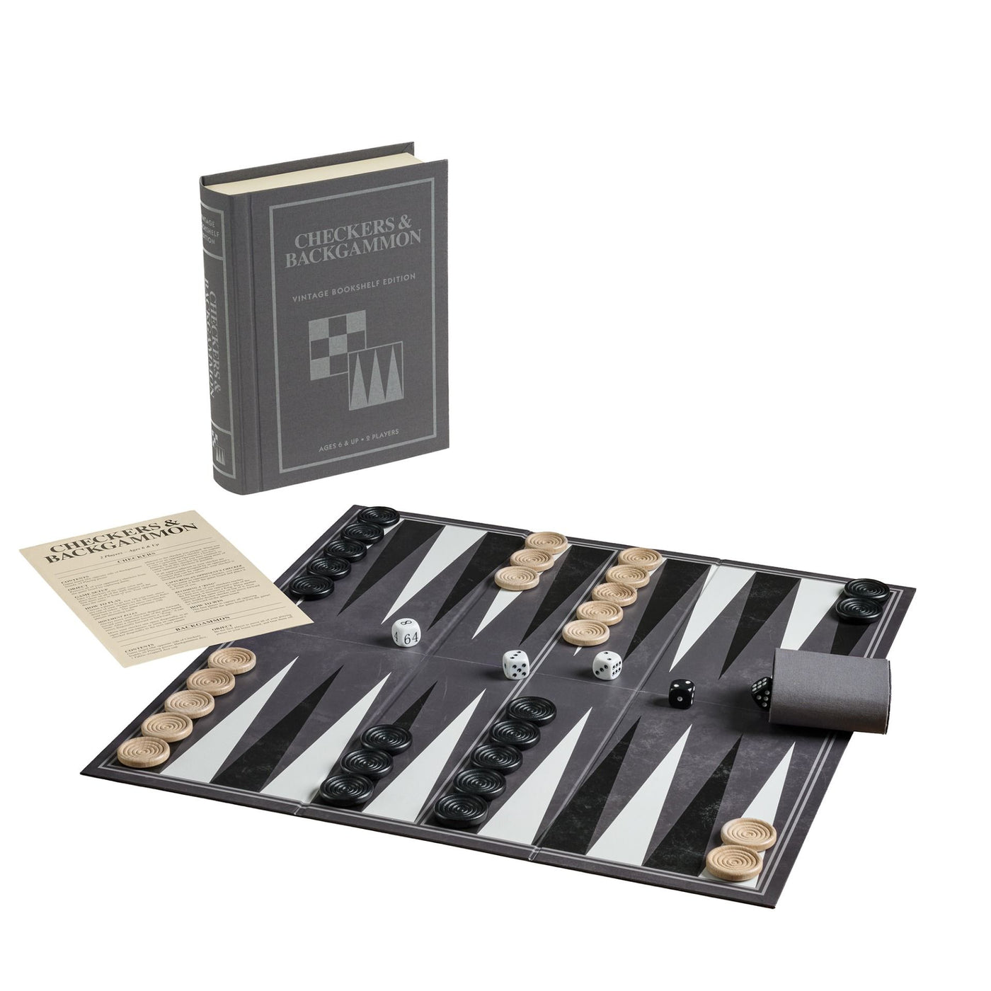 GAME BOOK CHECKERS & BACKGAMMON