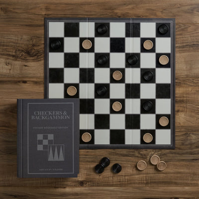 GAME BOOK CHECKERS & BACKGAMMON