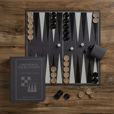 GAME BOOK CHECKERS & BACKGAMMON