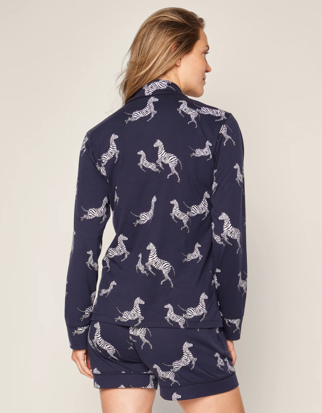 PAJAMA SET LONG SLEEVE SHORT ZEBRA DE NUIT