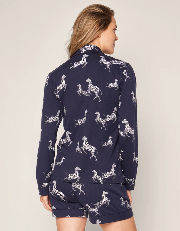 PAJAMA SET LONG SLEEVE SHORT ZEBRA DE NUIT