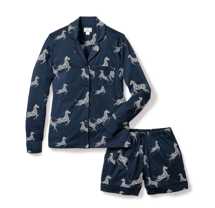 PAJAMA SET LONG SLEEVE SHORT ZEBRA DE NUIT