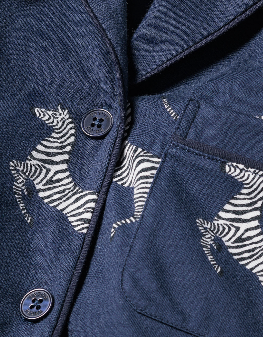 PAJAMA SET LONG SLEEVE SHORT ZEBRA DE NUIT