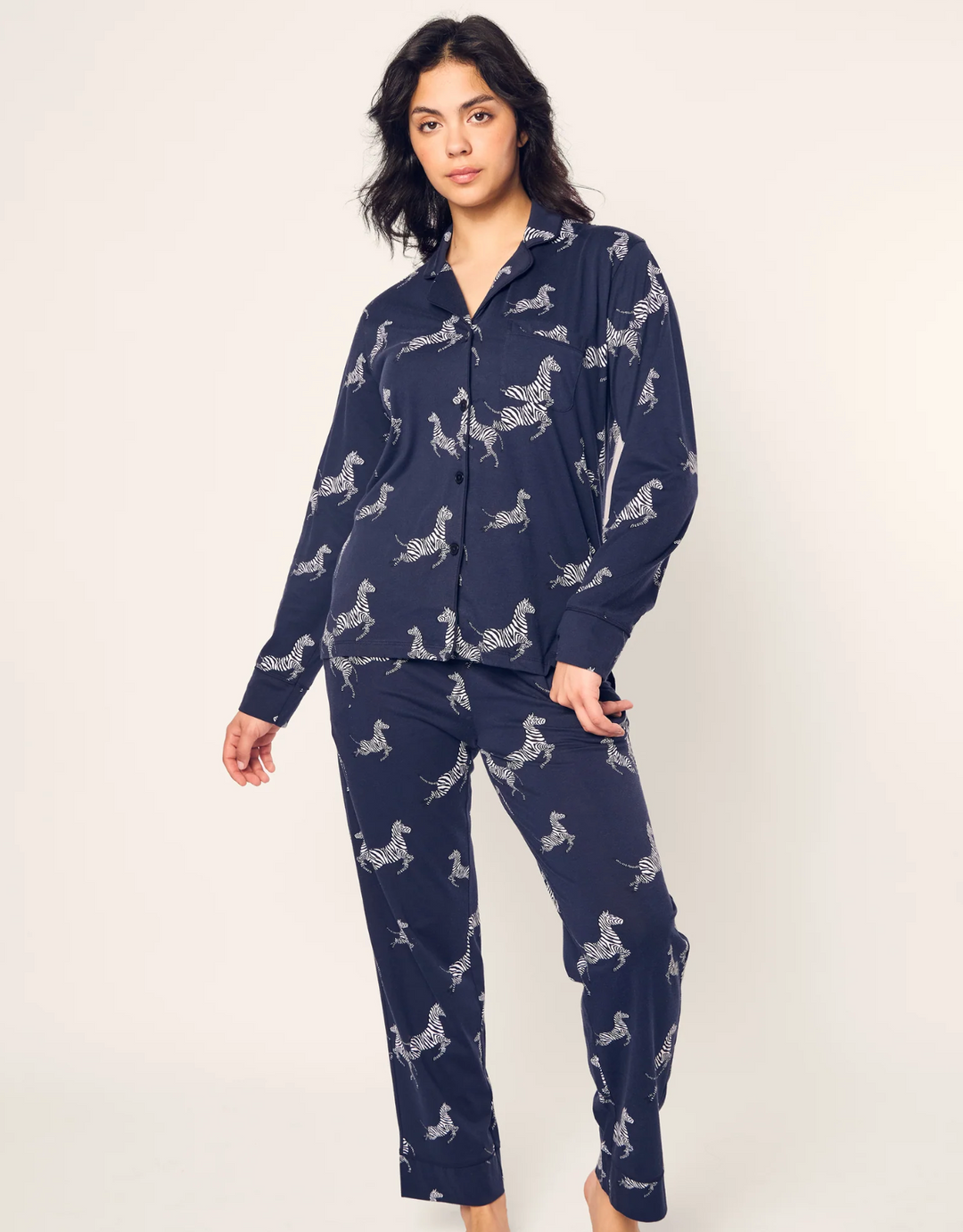 PAJAMA SET LONG SLEEVE ZEBRA DE NUIT