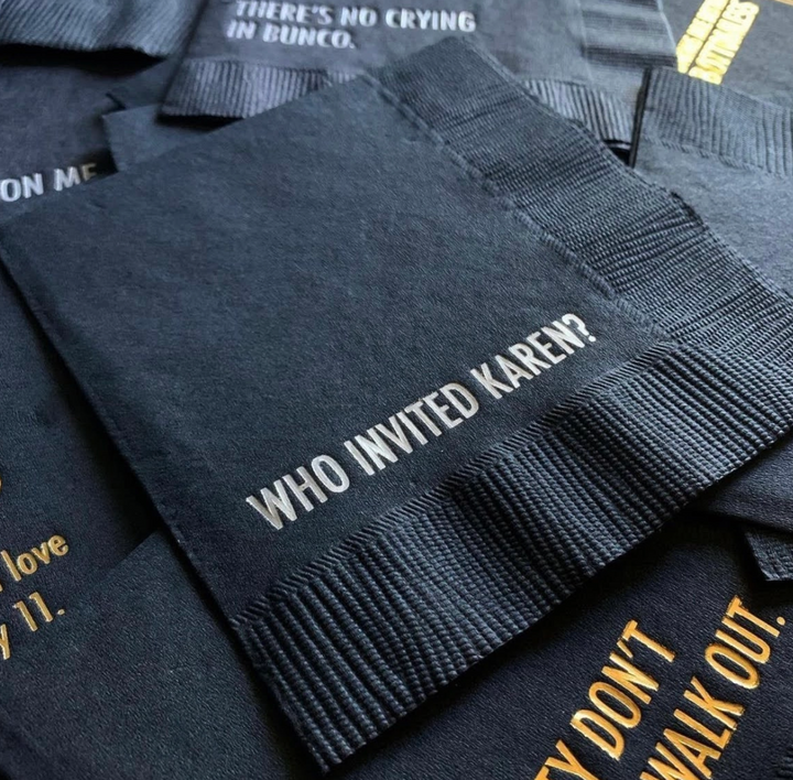 COCKTAIL NAPKIN "KAREN" #76142