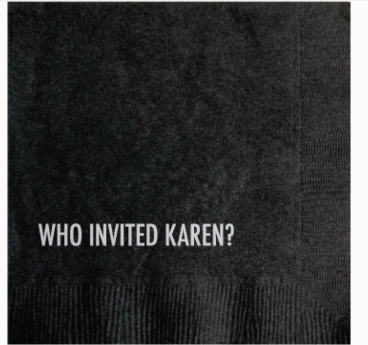 COCKTAIL NAPKIN "KAREN" #76142