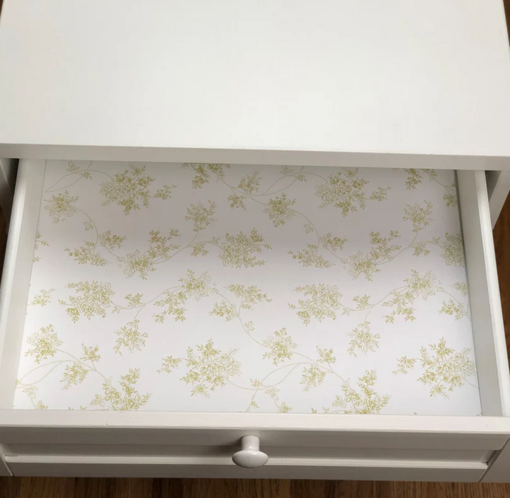 DRAWER LINERS FLORAL GREEN TEA & LEMON #76146