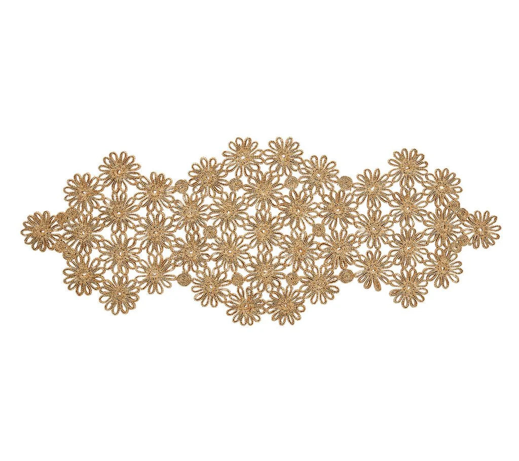 TABLE RUNNER FLORES IN NATURAL #76164