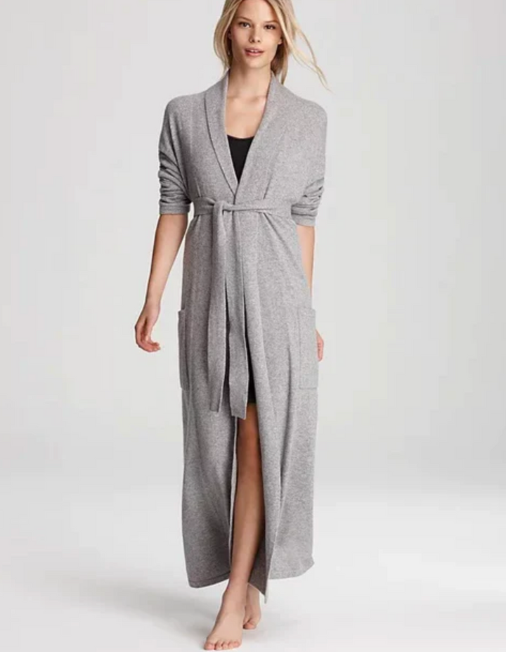 ROBE LONG WRAP PEARL HEATHER