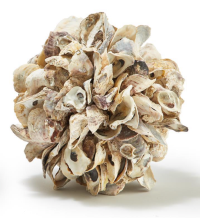 DECORATIVE BALL SHELL OYSTER (Available in 2 Sizes)