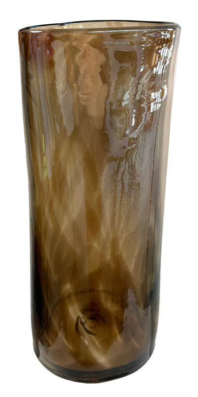 VASE TRIANGLE CYLINDER BROWN (Available in 3 Sizes)