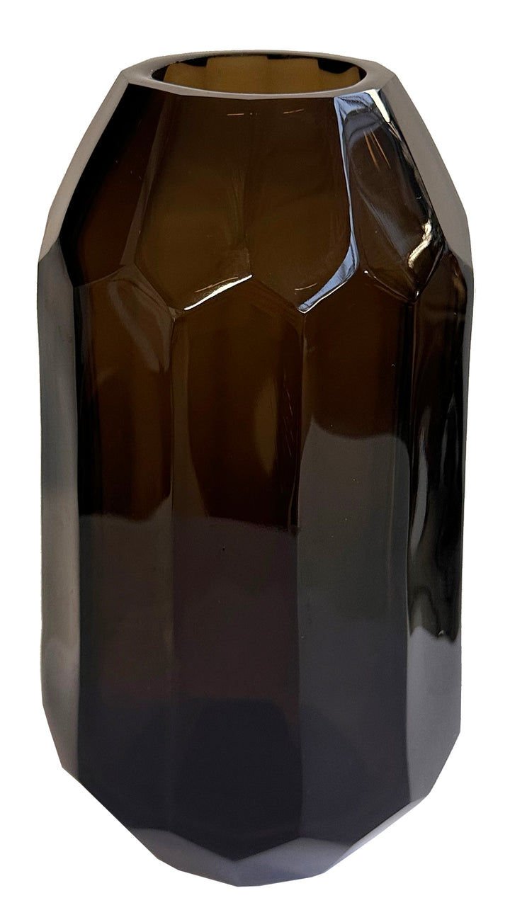 VASE STRAIGHT CUT DARK SMOKE