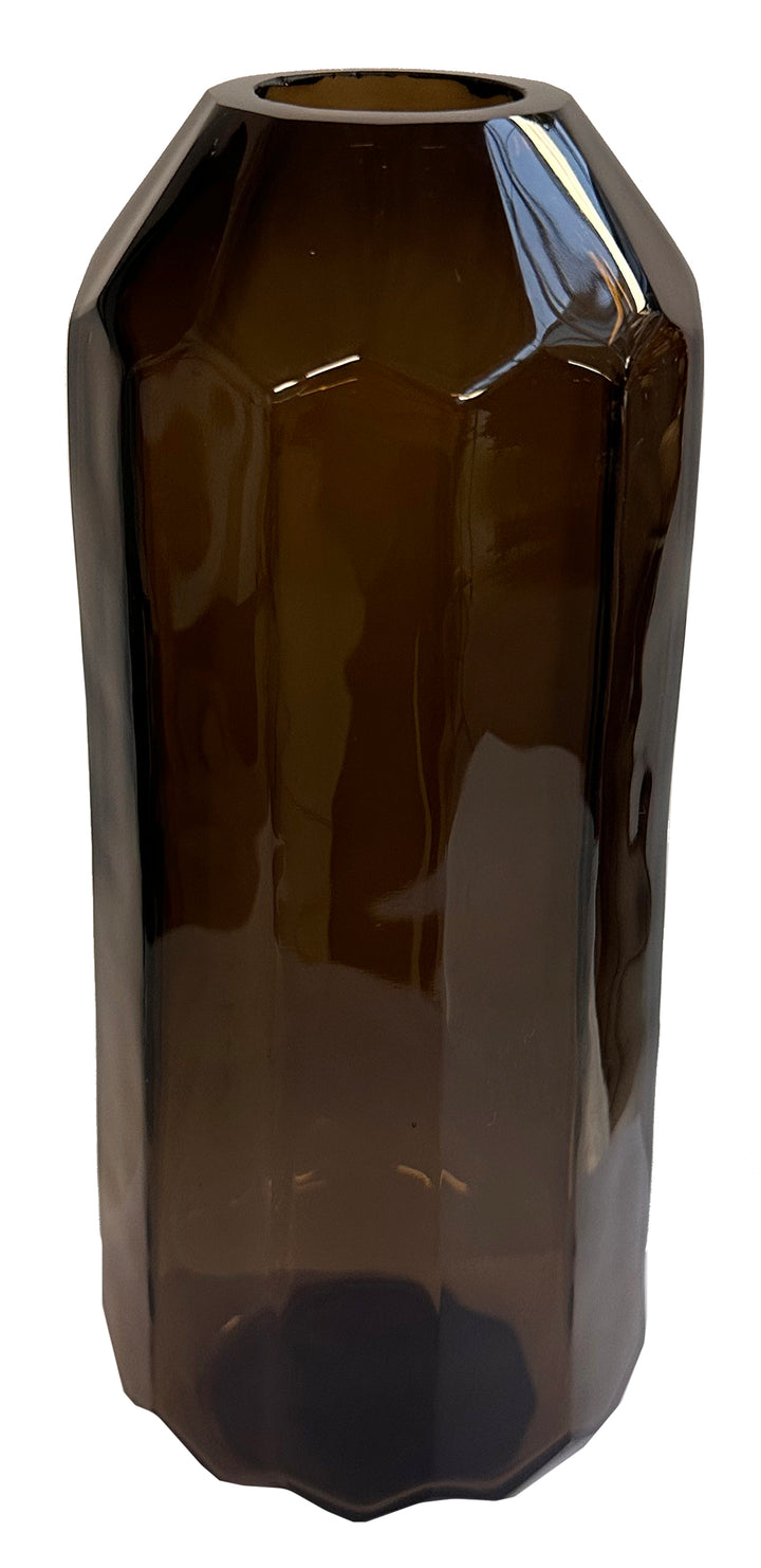 VASE STRAIGHT CUT DARK SMOKE