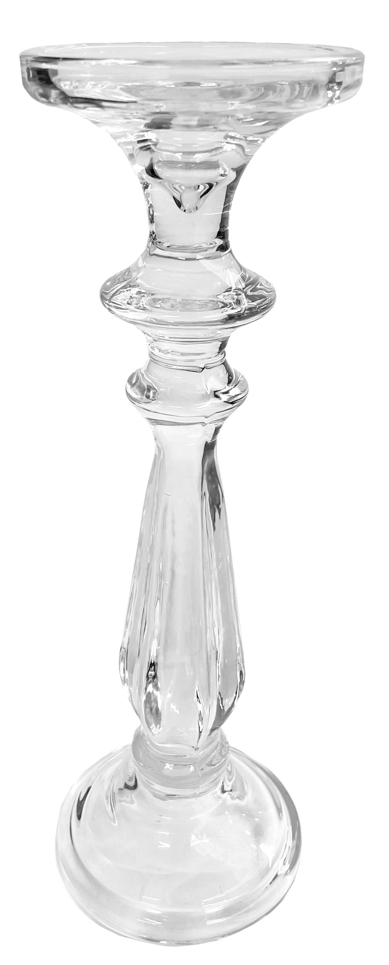 CANDLE HOLDER GLASS CLEAR (Available in 3 Sizes)