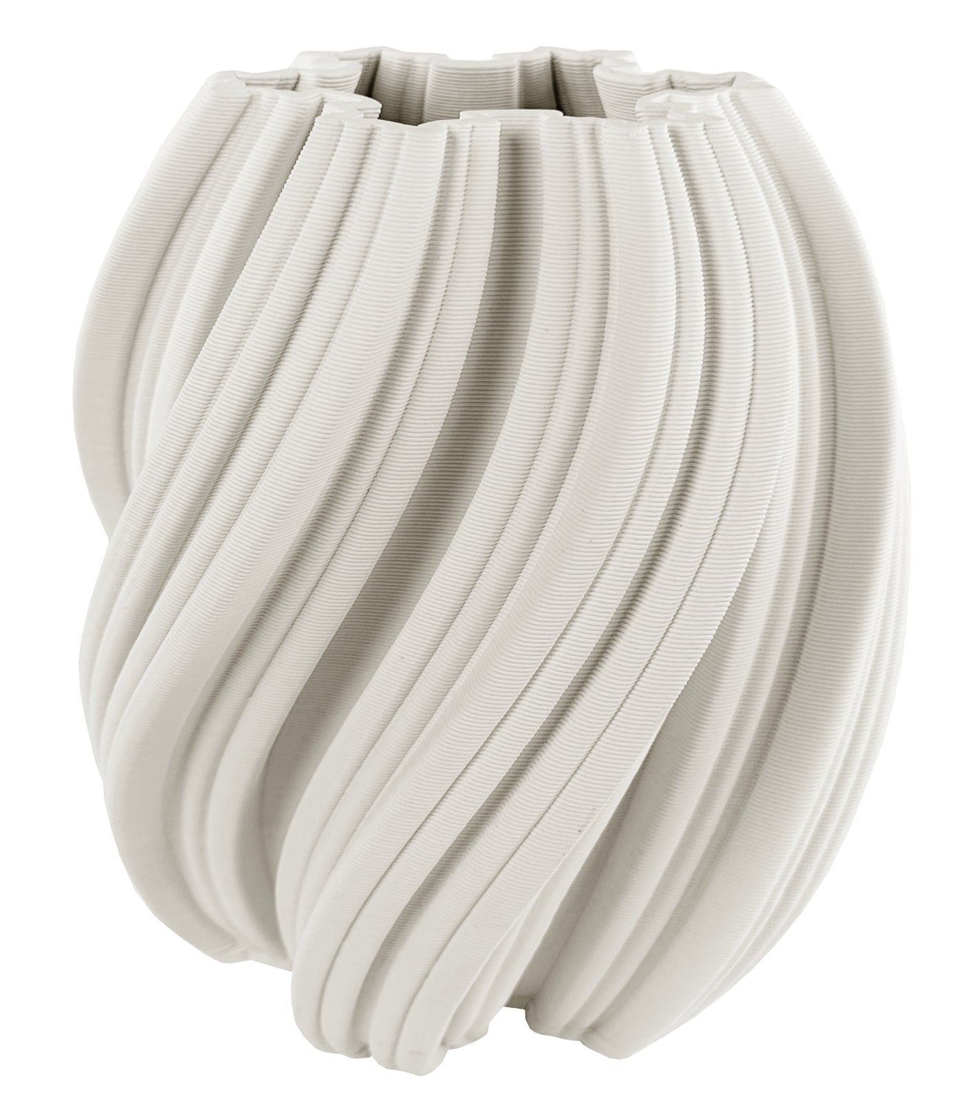 VASE PRINTED ST77326AR CERAMIC WHITE H21CM