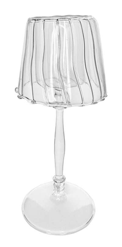 LAMP T-LIGHT HOLDER CLEAR GLASS (Available in 2 Sizes)