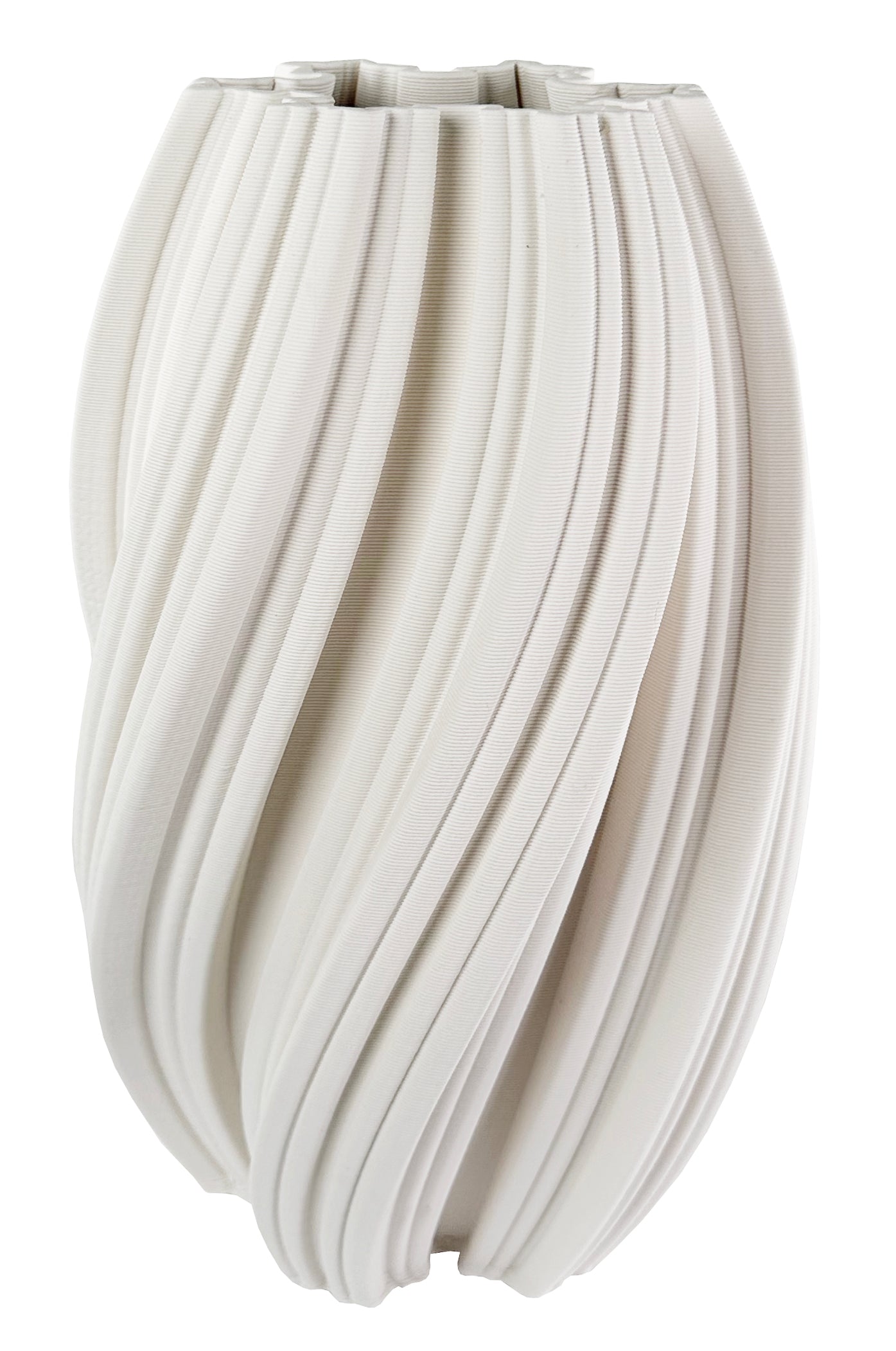 BUD VASE PRINTED WHITE (Available in 2 Sizes)