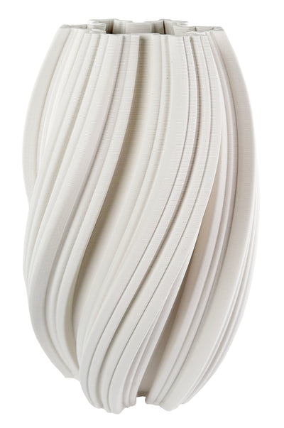 BUD VASE PRINTED WHITE (Available in 2 Sizes)