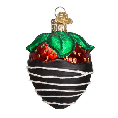 ORNAMENT CHOCOLATE DIPPED STRAWBERRY