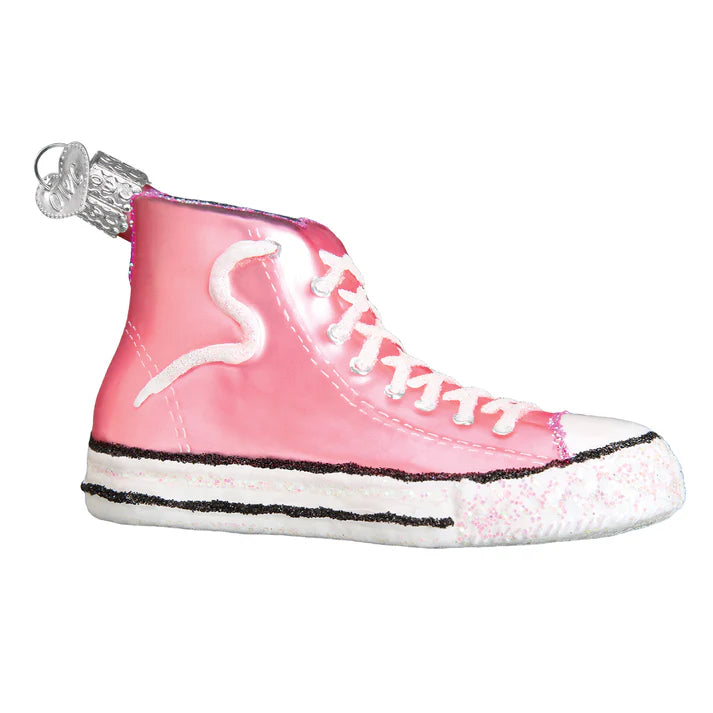 ORNAMENT PINK HIGH-TOP SNEAKER