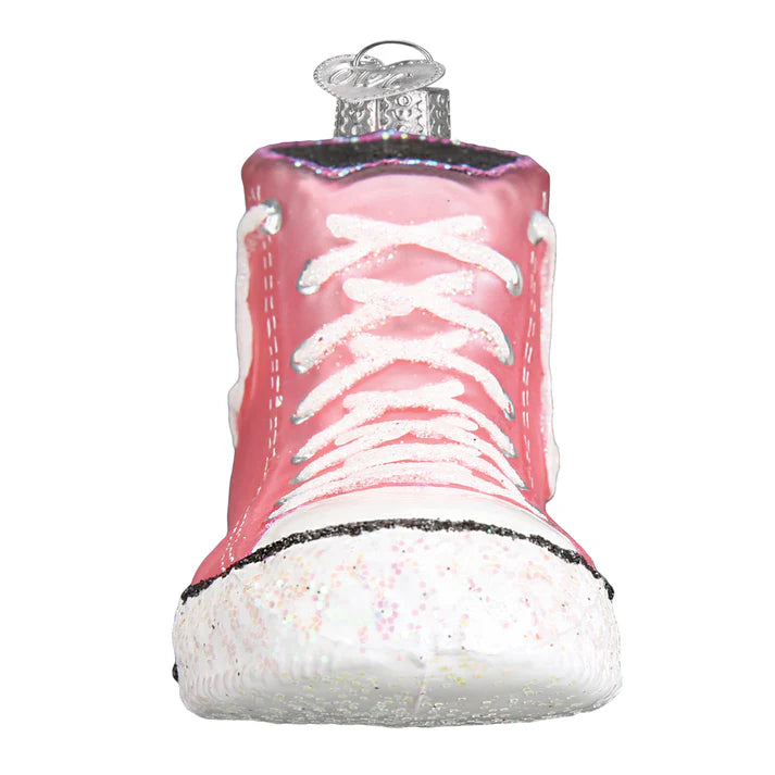 ORNAMENT PINK HIGH-TOP SNEAKER