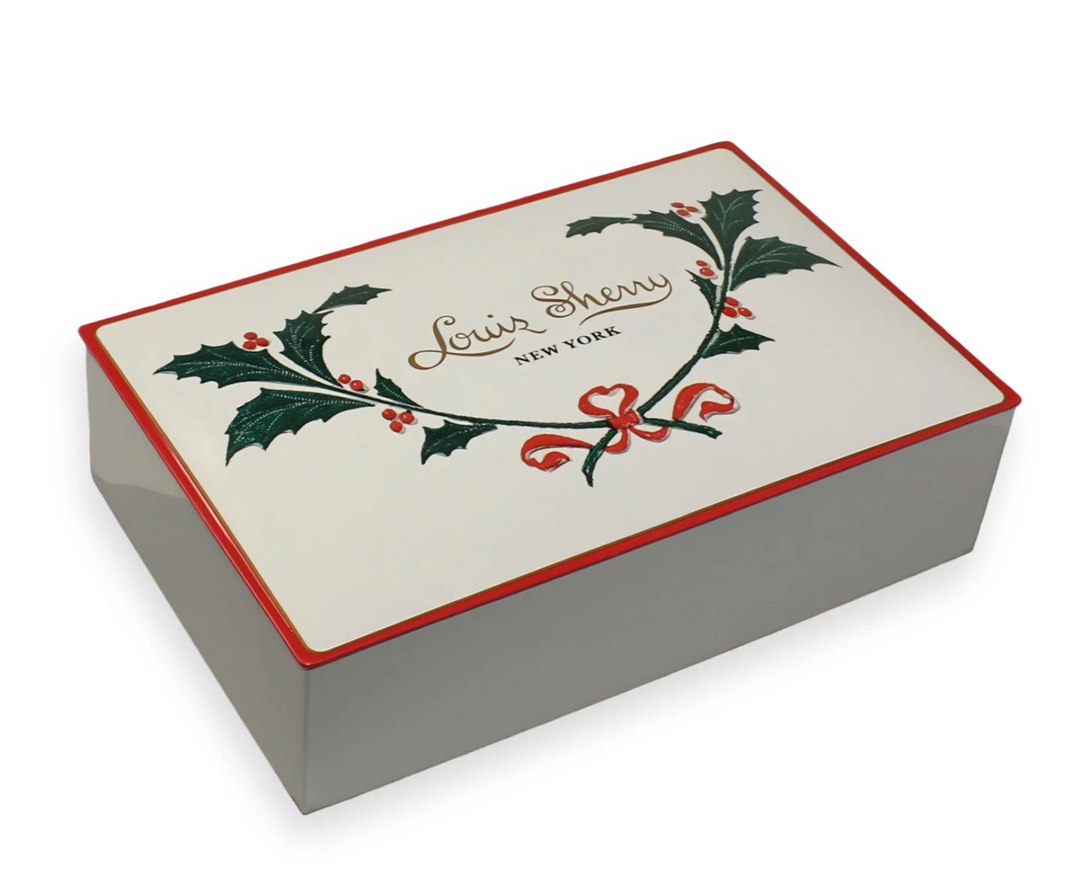 TIN CHOCOLATE 12-PIECE HOLLY #76591