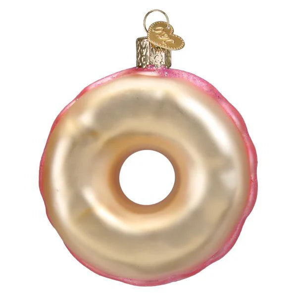 ORNAMENT PINK SPRINKLES DONUT