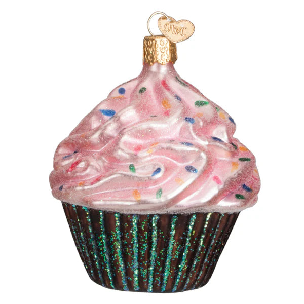 ORNAMENT PINK CHOCOLATE CUPCAKE