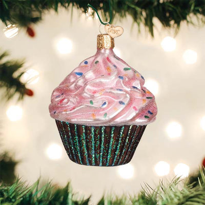 ORNAMENT PINK CHOCOLATE CUPCAKE