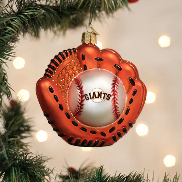 ORNAMENT GIANTS BASEBALL MITT