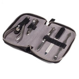 MANICURE SET BLACK CROC