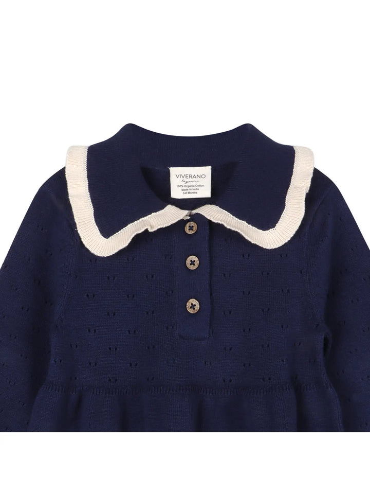 DRESS RUFFLE COLLAR SWEATER KNIT