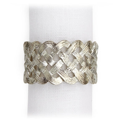 NAPKIN JEWELS BRAID SET/4