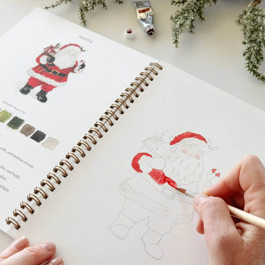WORKBOOK WATERCOLOR CLASSIC CHRISTMAS