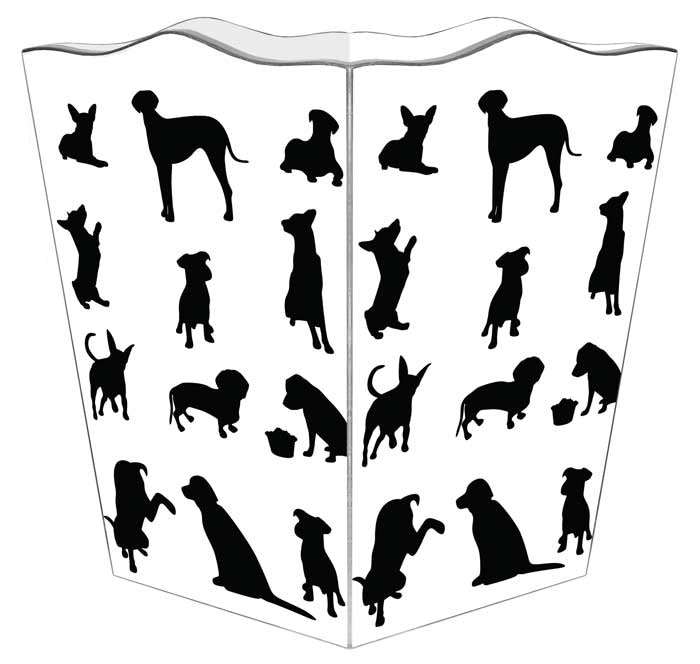 WASTE BASKET DOG #77381