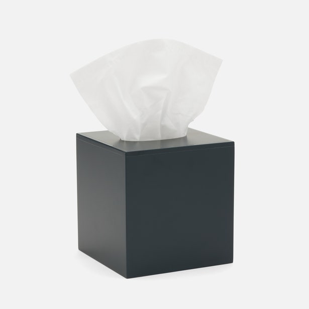 BATH COLLECTION MATTE NAVY LACQUER WOOD