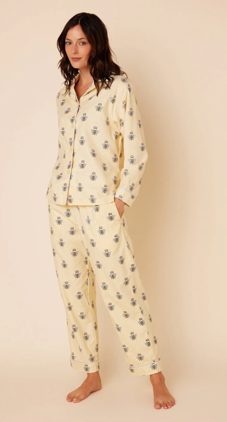 PAJAMA LONG BEE HONEY FLANNEL
