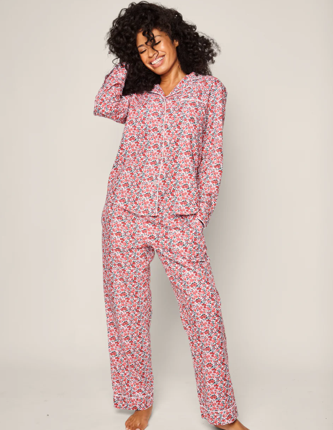 PAJAMA SET LONG FLEURS DE BOIS