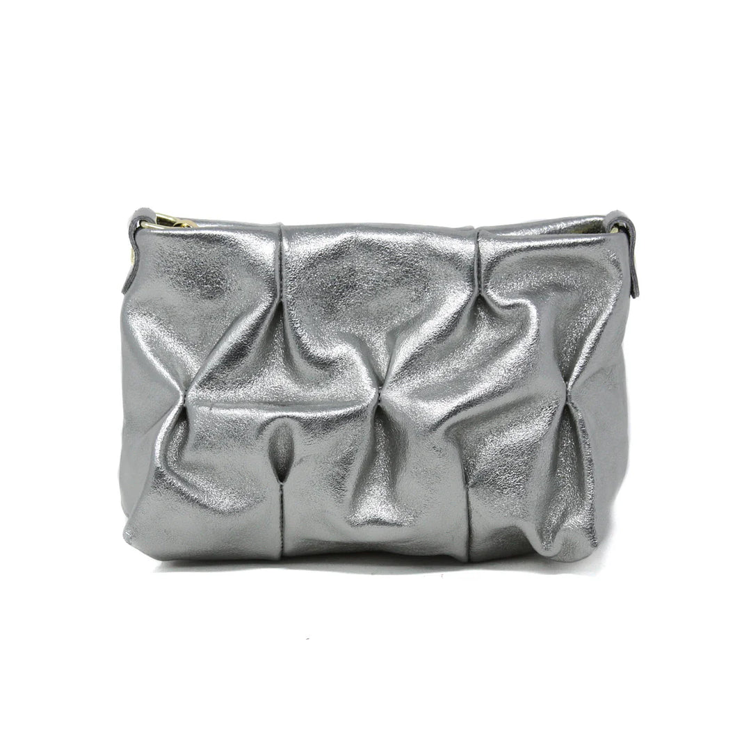 HANDBAG LEATHER METALLIC