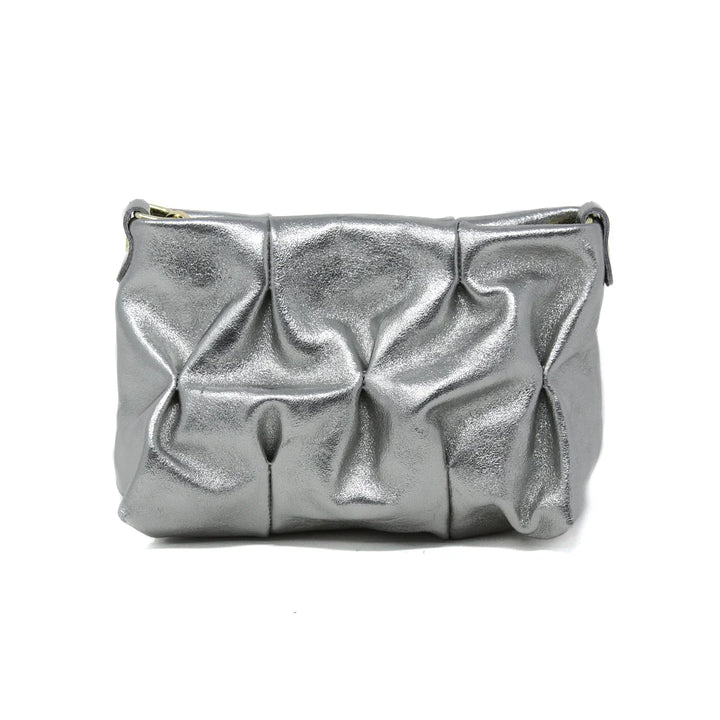HANDBAG LEATHER METALLIC