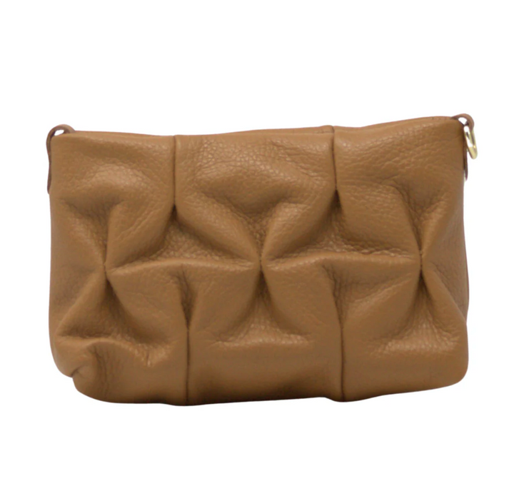 HANDBAG LEATHER METALLIC