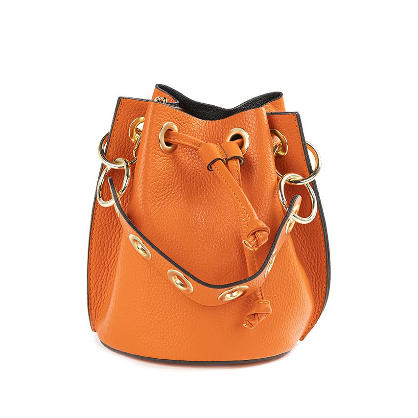 BAG LEATHER BUCKET SMALL (Available in 10 Colors)